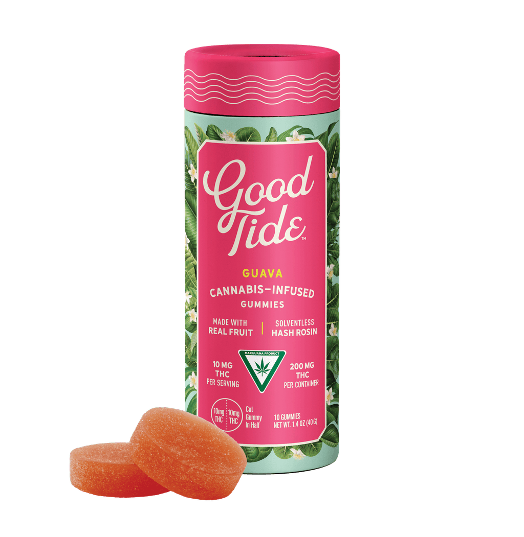 Good Tide Guava Live Rosin Gummy 200mg [10pk] Candy