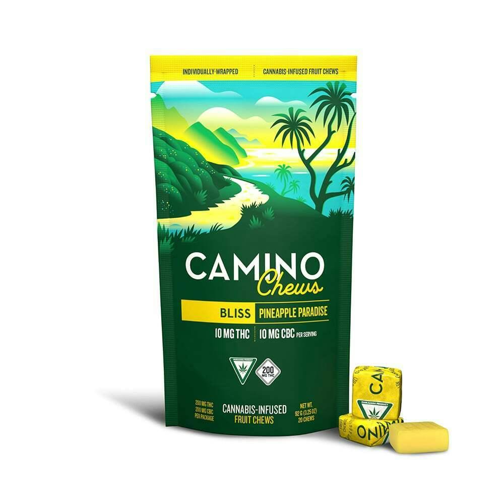 Camino Pineapple Paradise 1:1 CBC:THC Soft Candy 200mg [20pk] Candy