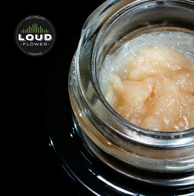 MI Loud Flower Farms Alien Aurora x Afghan #10 x Durban Poison Rosin 1g Live Rosin