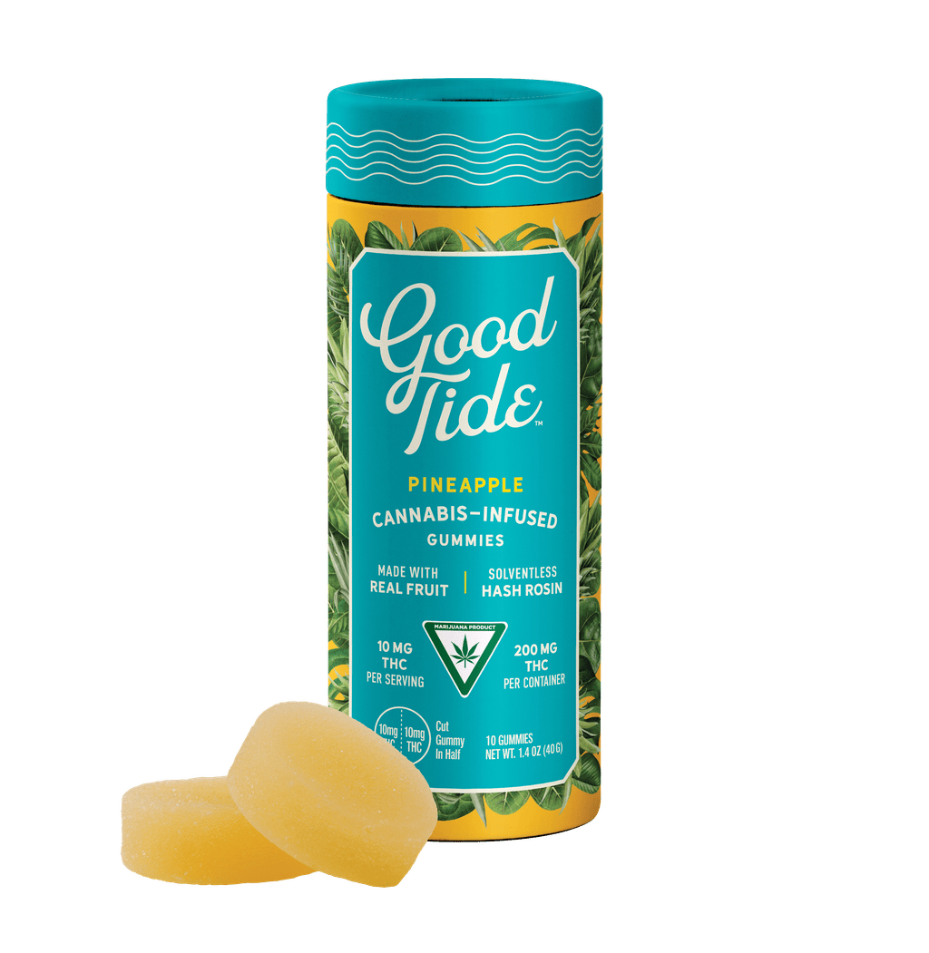 Good Tide Pineapple Live Rosin Gummy 200mg [10pk] Candy