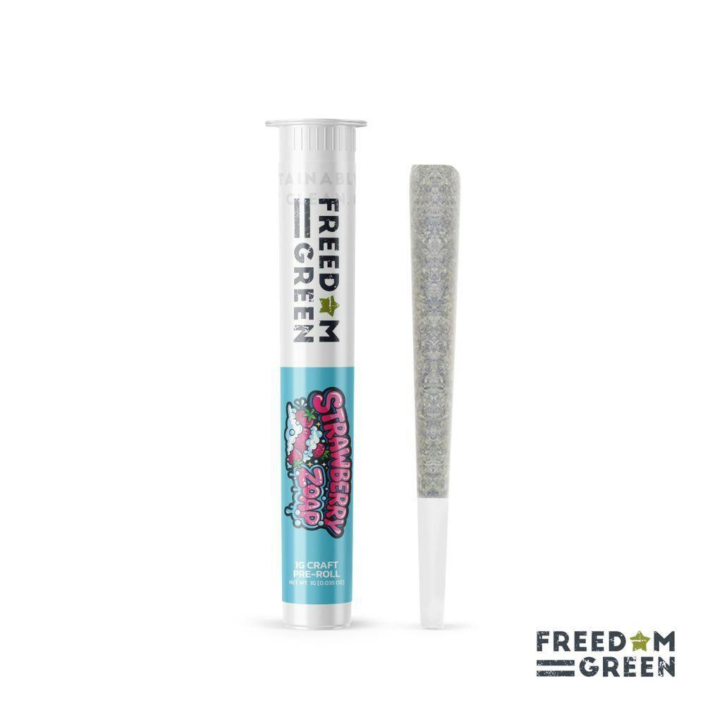 Freedom Green Farms Strawberry Zoap Pre-Rolls 1g [1pk]