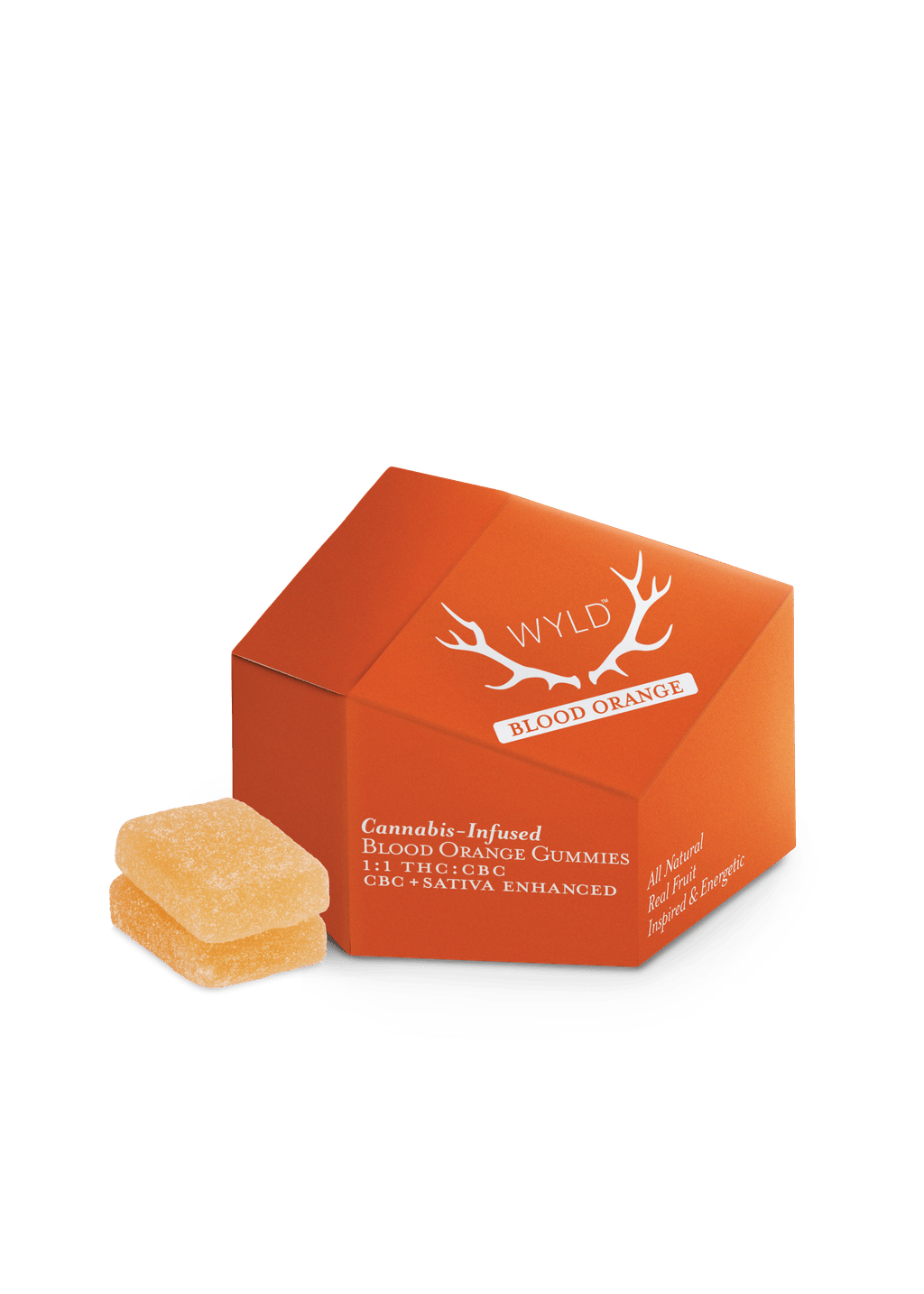 WYLD Blood Orange 1:1 Gummies 10 Pack | 100mg