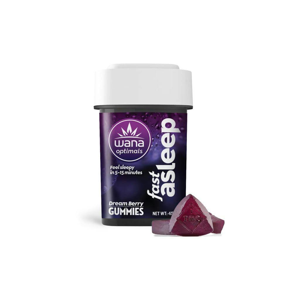 Wana Optimals Fast Asleep Gummies 10 Pack | 100mg