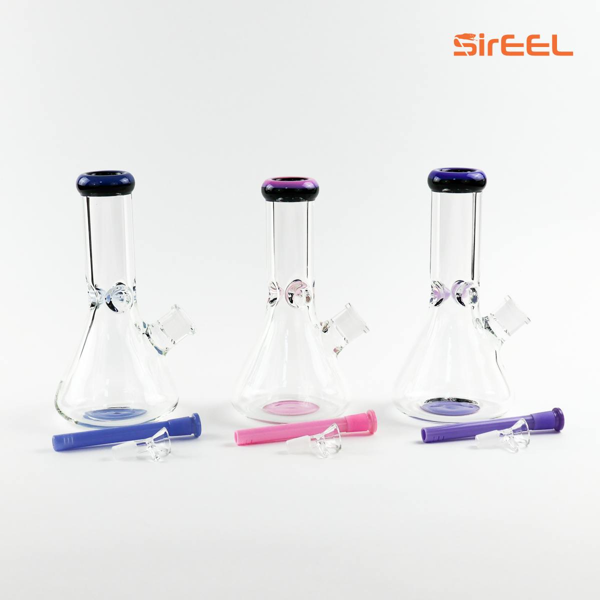 10 Based Beaker W/ Assorted Colors