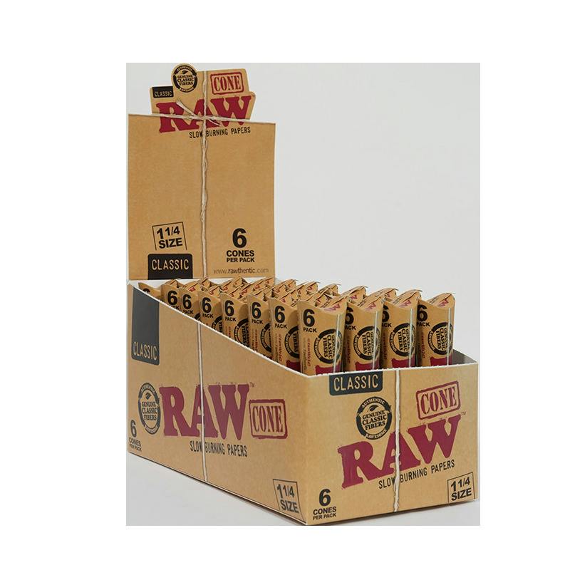 RAW: Accessory Cones Classic Papers 1 1/4 6pk at Beyond Hello Little Ferry Dispensary