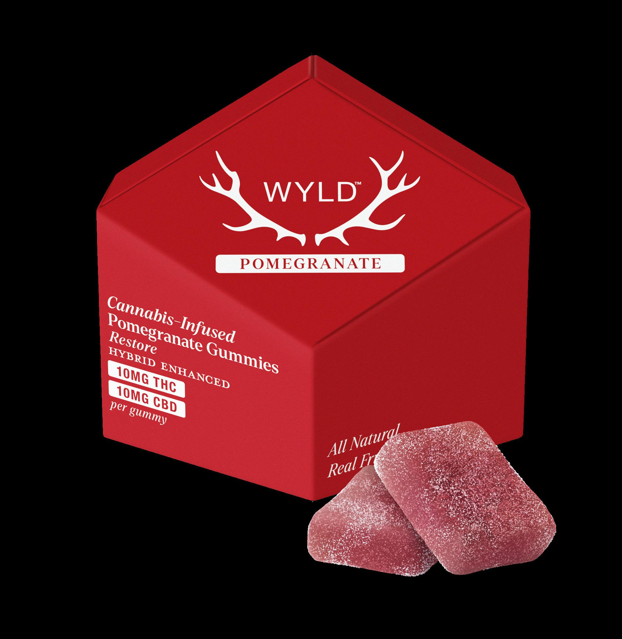 Wyld: Gummies Pomegranate 1:1 10mg/10pk
