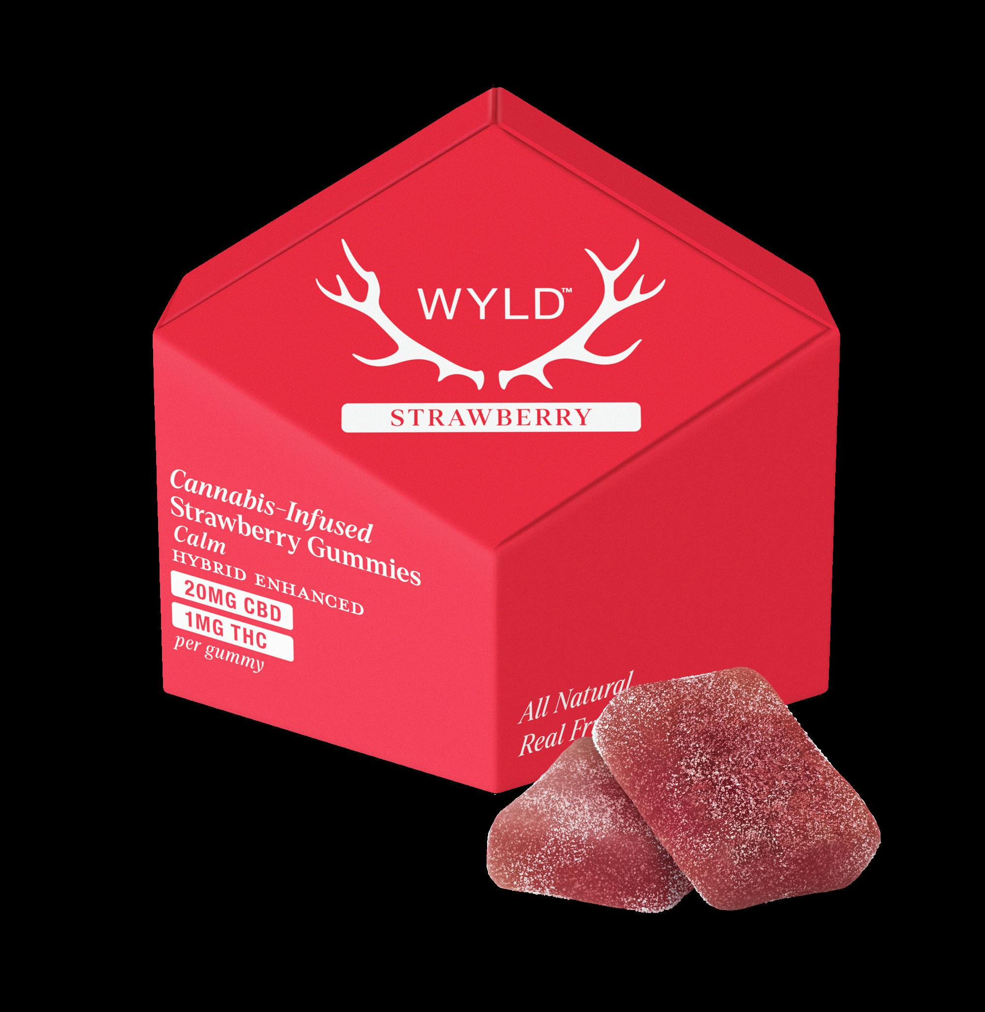 Wyld: Gummies Strawberry 20:1 10mg/10pk