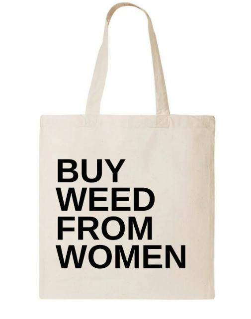 Buy Weed From Women: Accessory White Tote