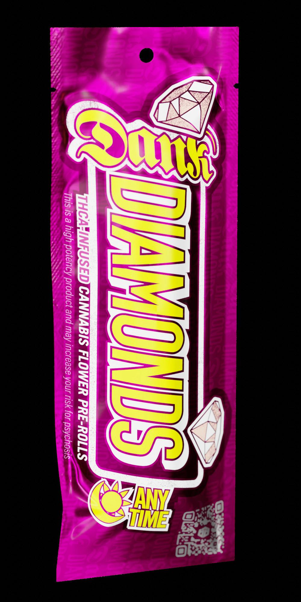 Dank Diamonds: Infused Pre-Rolls Emerald Cut 0.75g/2pk