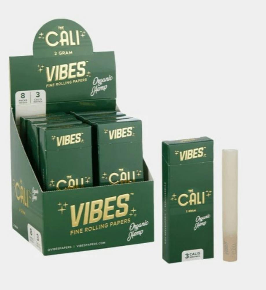 The Cali Organic Hemp 2g Pre Roll Tube [3pk] | Vibes - Cones