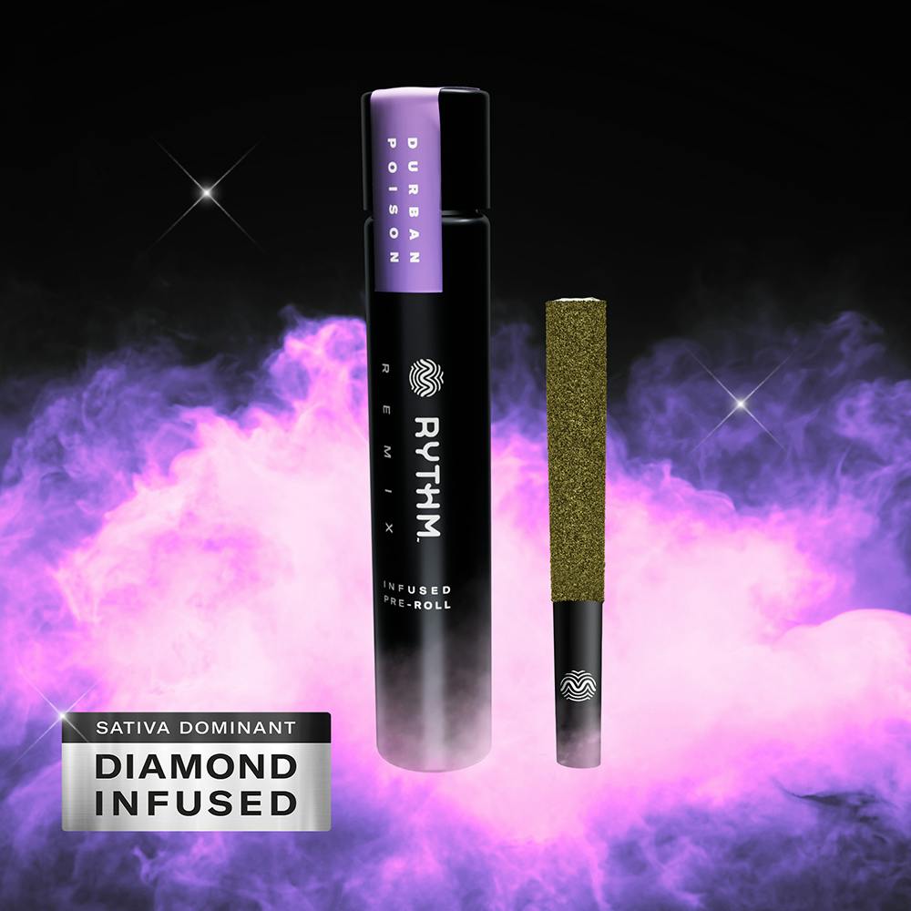 Durban Poison [1g] Diamond Infused | RYTHM - Remix Infused Pre-Roll