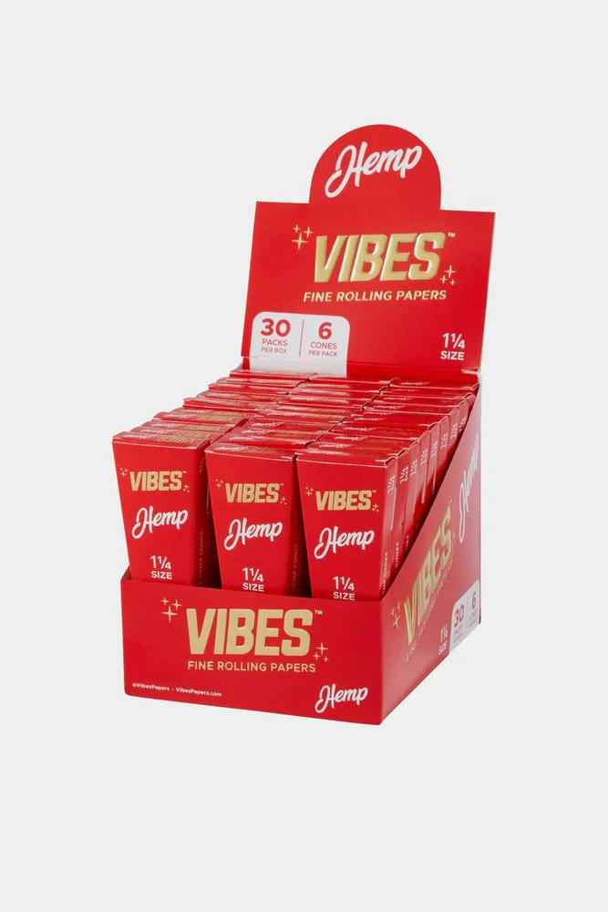 Hemp Cones 1 1/4 [6pk] | Vibes - Cones