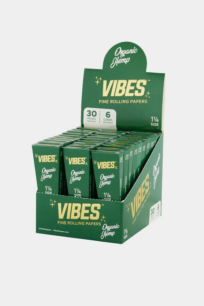 Organic Hemp Cones 1 1/4 [6pk] | Vibes - Cones