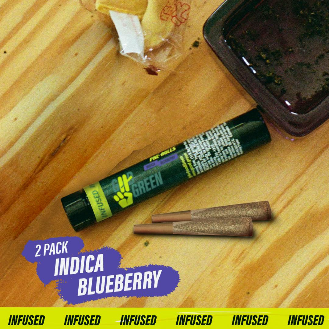 Blueberry [0.5g] | Good Green - 2 Pack Infused Pre Roll