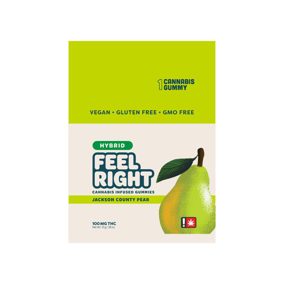 Pear - Hybrid - 100mg - 1 Pack Gummy