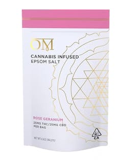 ROSE GERANIUM | 25MG THC 25MG CBD | EPSOM SALT