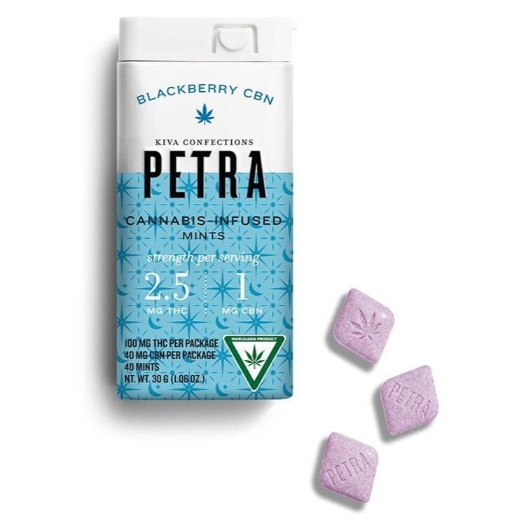 Petra Mints Blackberry 100mg THC | 40mg CBN