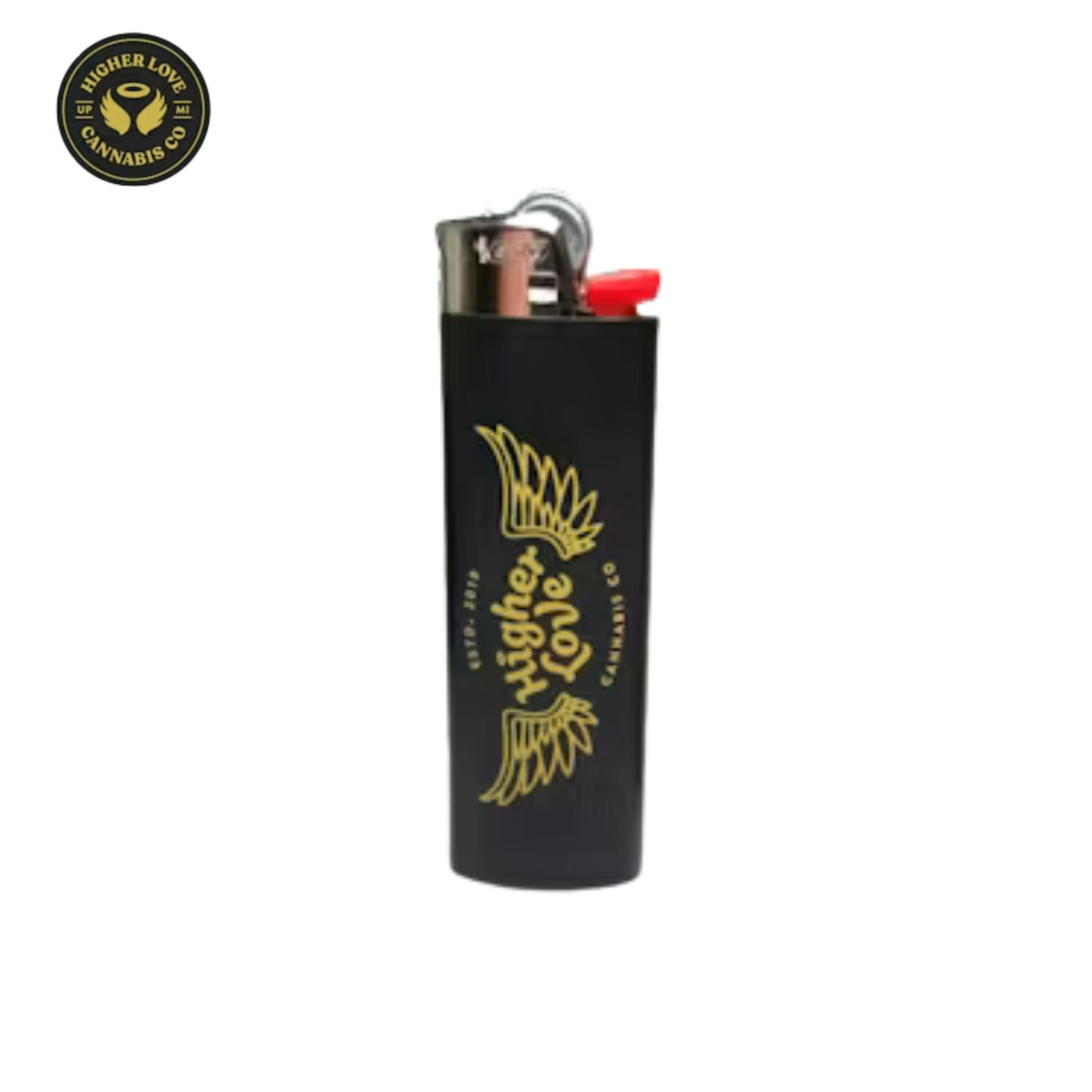Higher Love Black Bic Lighter at Higher Love Cannabis Dispensary Munising