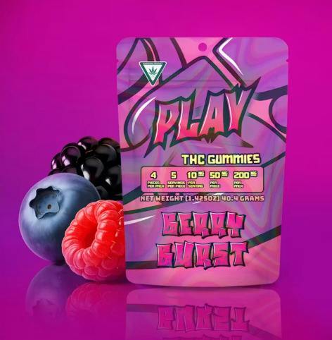 PLAY Berry Burst Gummies at Higher Love Cannabis Dispensary Munising