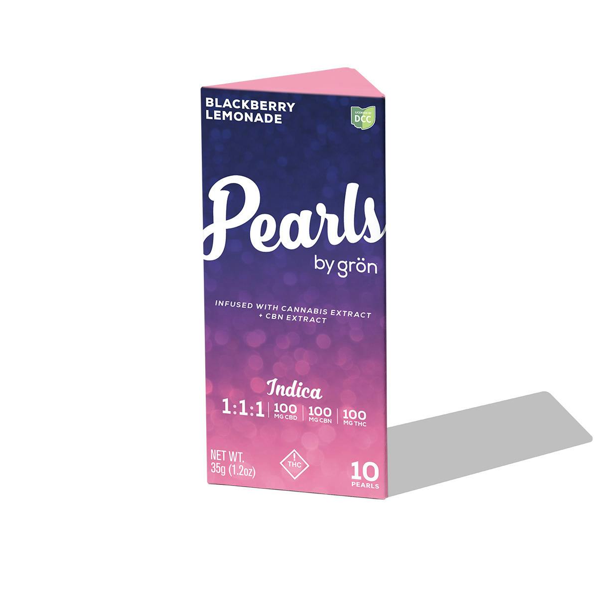 Blackberry Lemonade Pearls 1:1:1 CBD:CBN:THC - 100mg 10pk Gummies