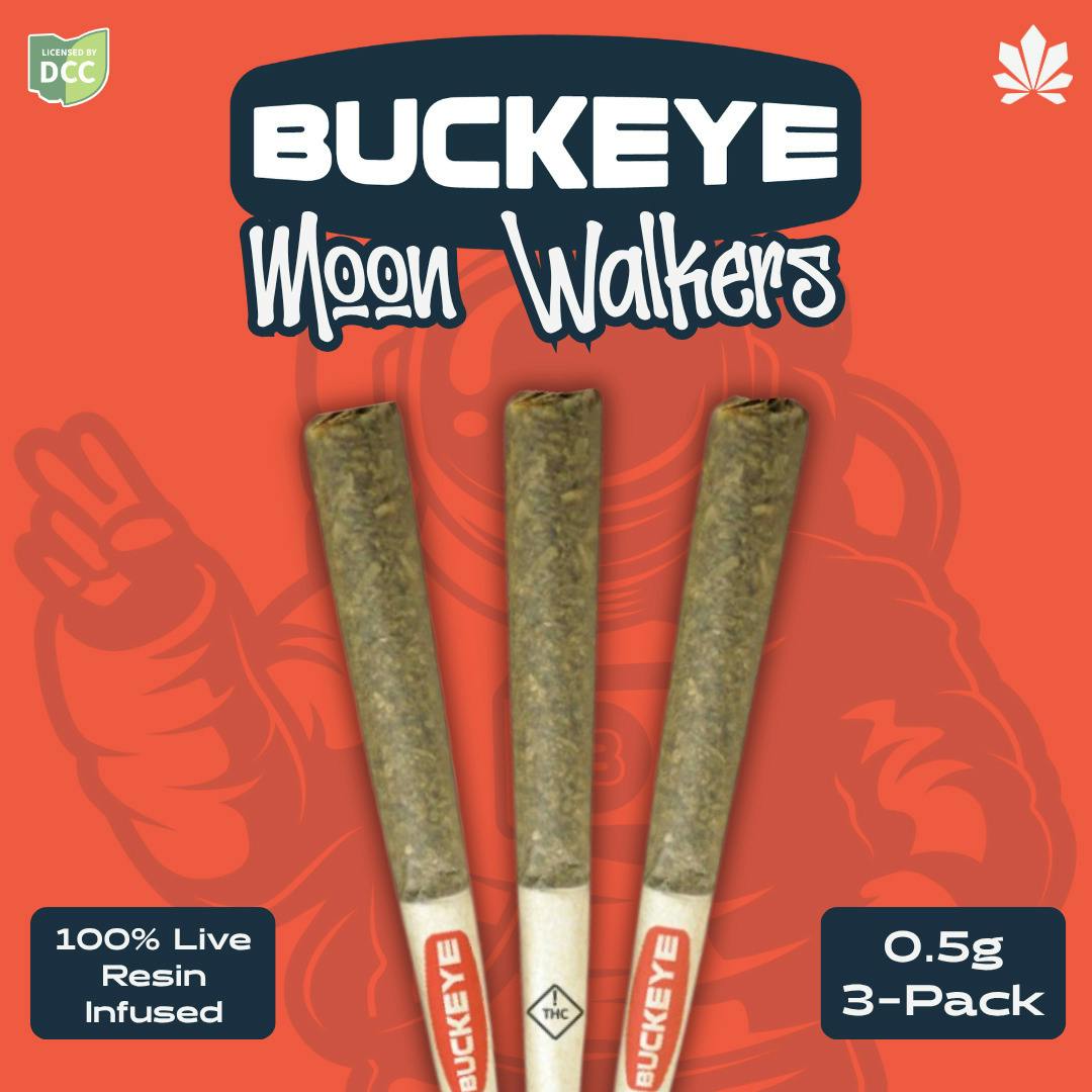 Sour Larry Cross Live Resin Moon Walkers - 1.5g 3pk Infused Pre-Rolls