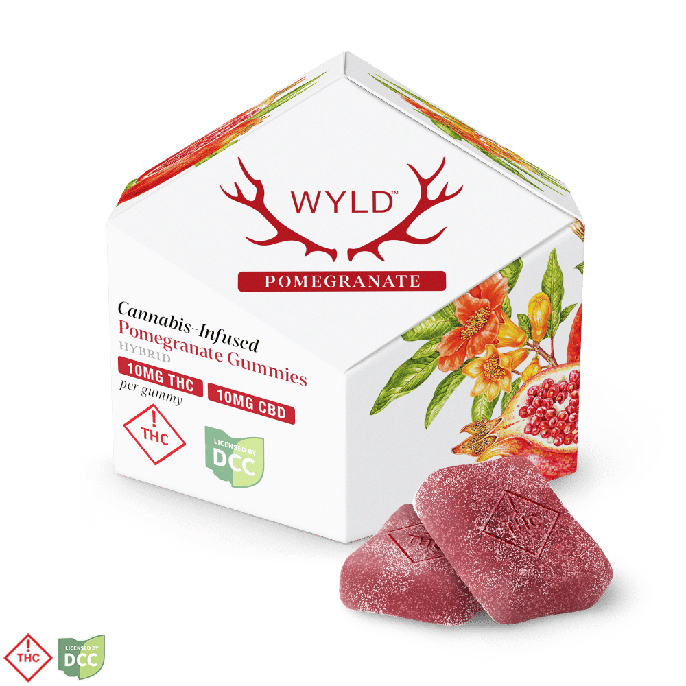 Pomegranate 1:1 CBD:THC - 100mg 10pk Gummies