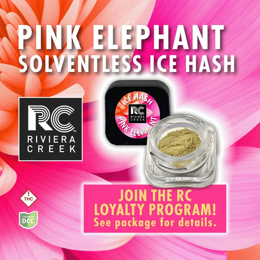 Pink Elephant Ice Hash - .5g Solventless Concentrates