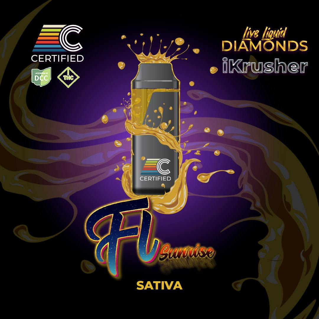 FL Sunrise Live Liquid Diamonds iKrusher - 1g Disposable