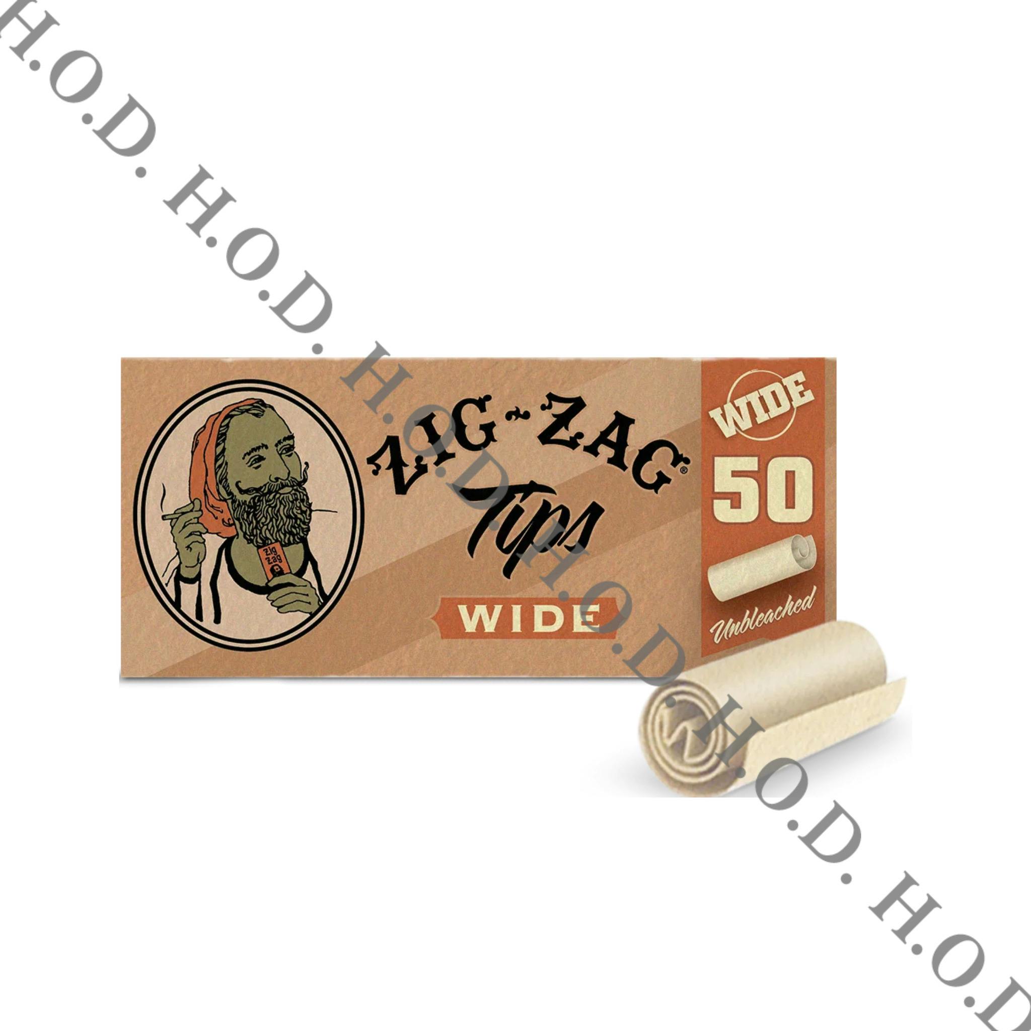 Zig-Zag Unbleached Tips Wide
