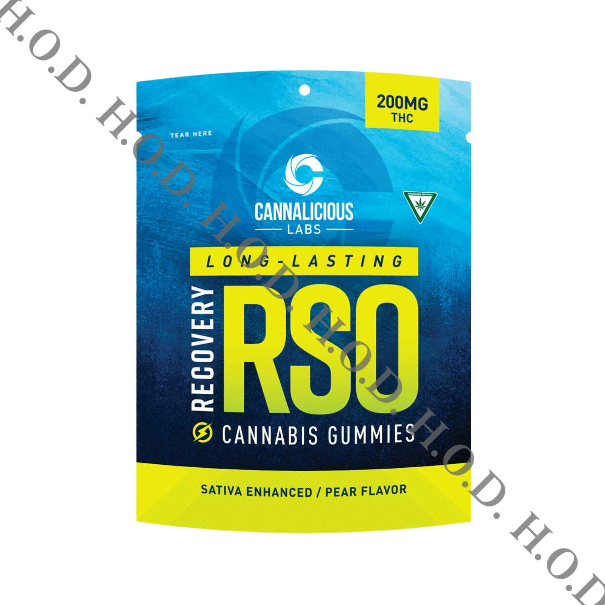 Cannalicious Pear Recovery RSO Gummies