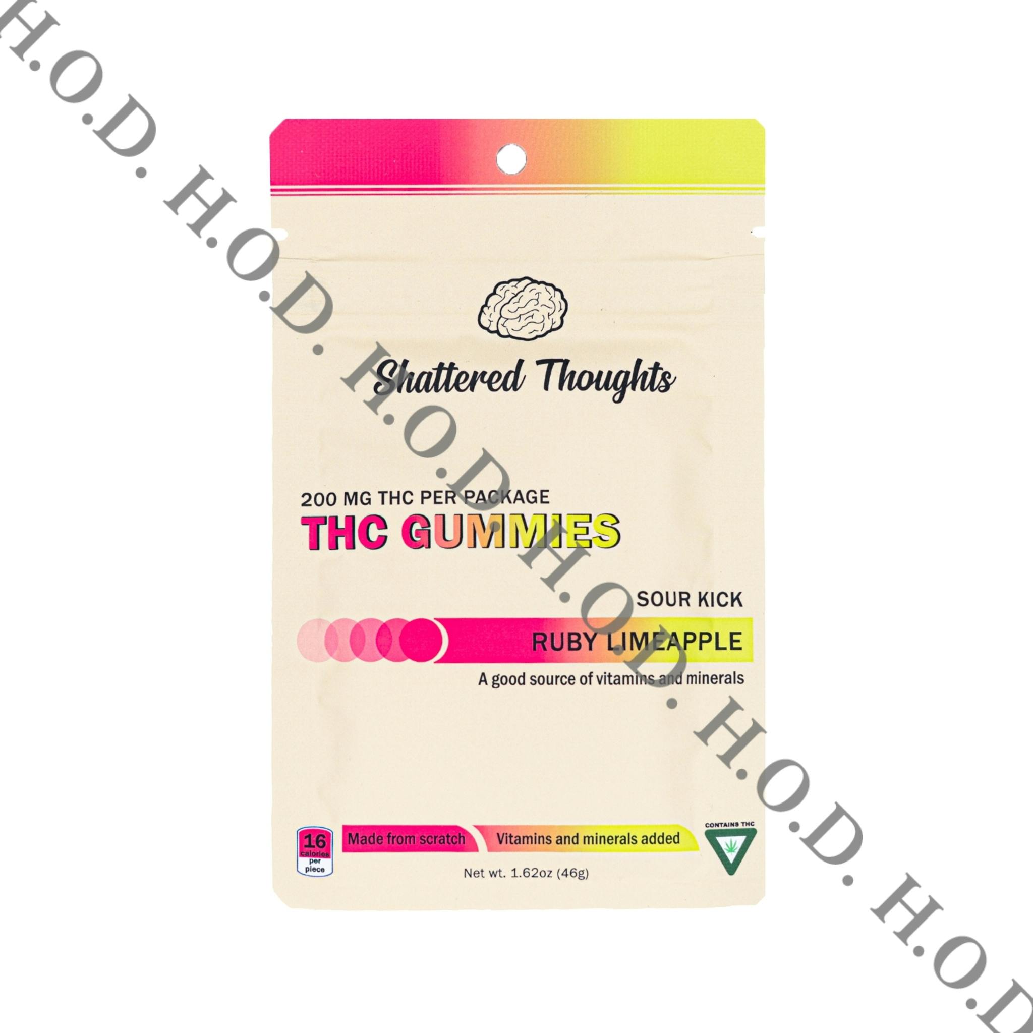 Shattered Thoughts Ruby Limeapple Gummies