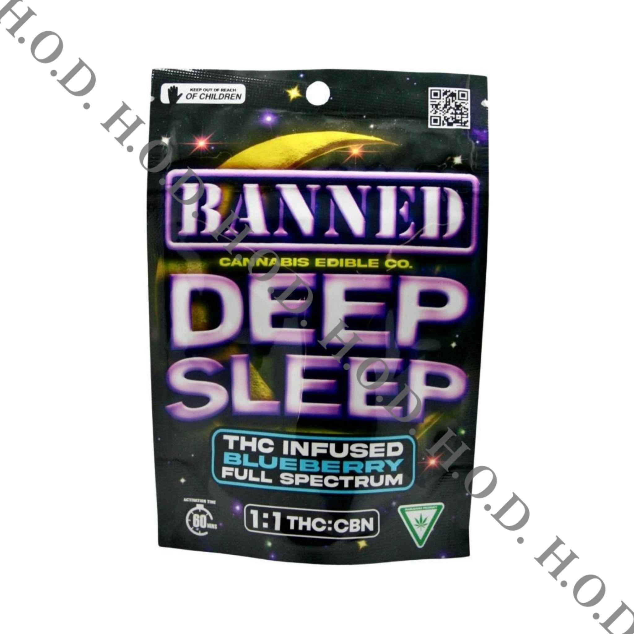 Banned Deep Sleep Blueberry Gummies