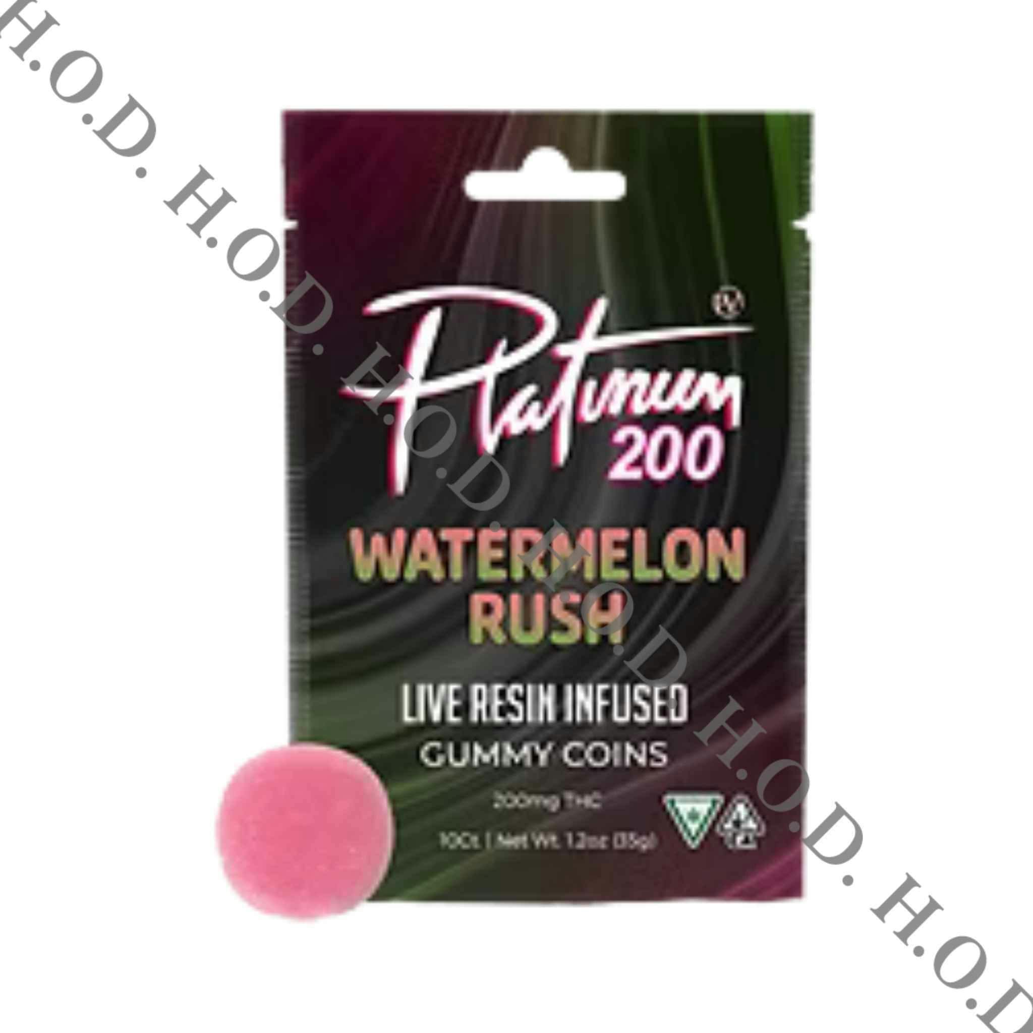 Platinum Vape Watermelon Rush Live Resin Gummies