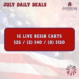 *July Steals!* Live Resin Tanks $25 / (2) $40 / (8) $150