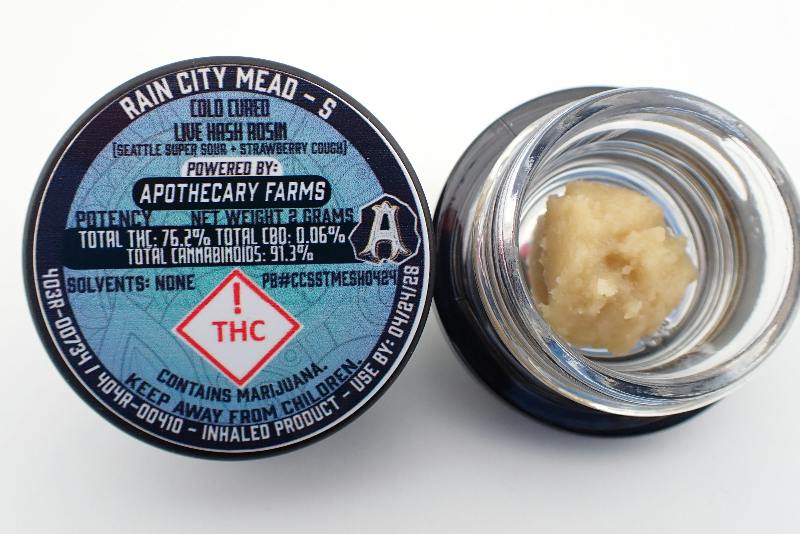 Rain City Mead Live Hash Rosin - S 2G