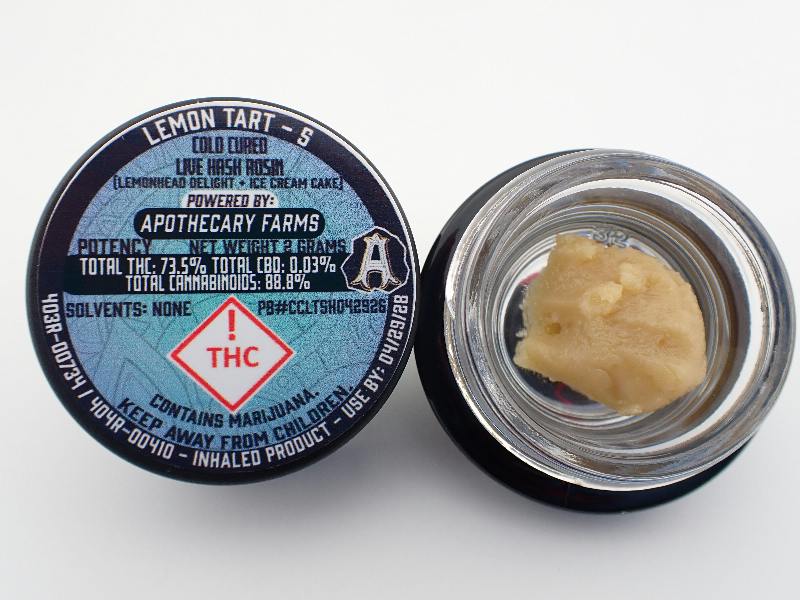 Lemon Tart Live Hash Rosin - S 2G