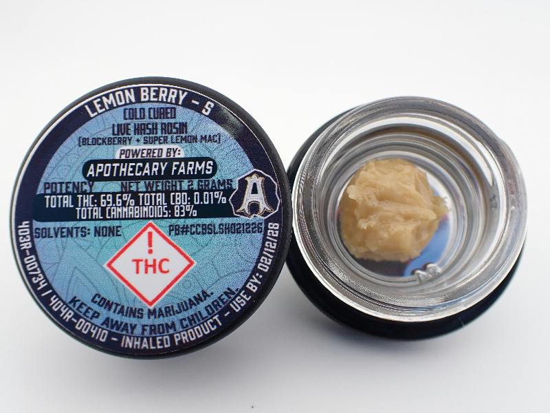 Lemon Berry Live Hash Rosin - S 2G