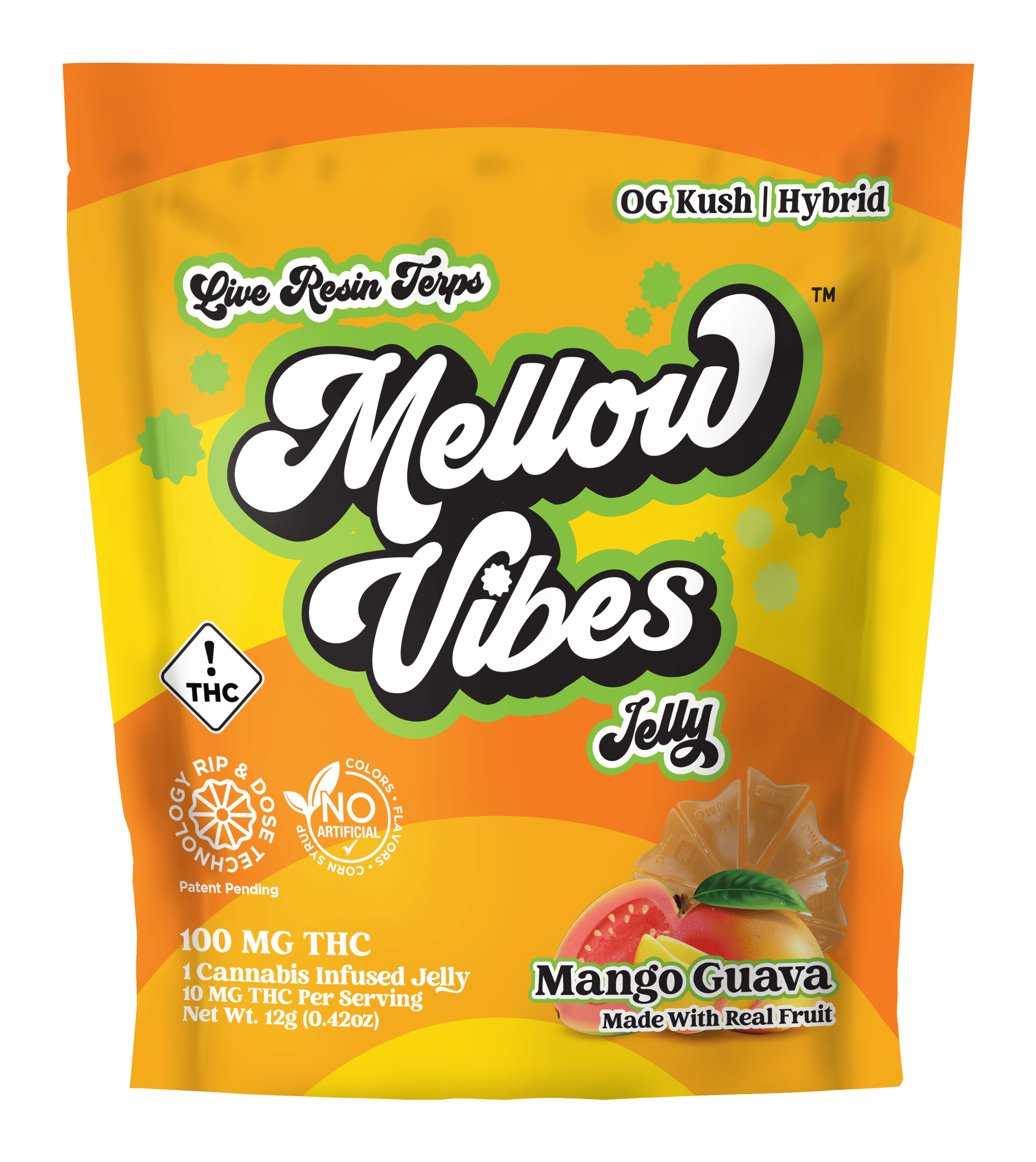 MELLOW VIBES MANGO GUAVA JELLY 100MG