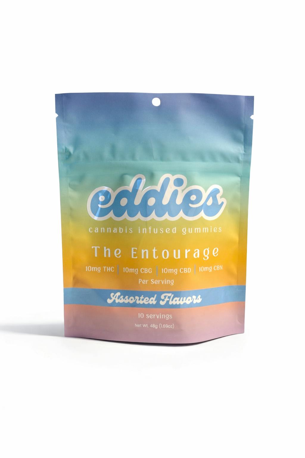 EDDIES 'THE ENTOURAGE' - ASSORTED FLAVORS 10PK 100MG THC/100MG CBD/100MG CBG/100MG CBN