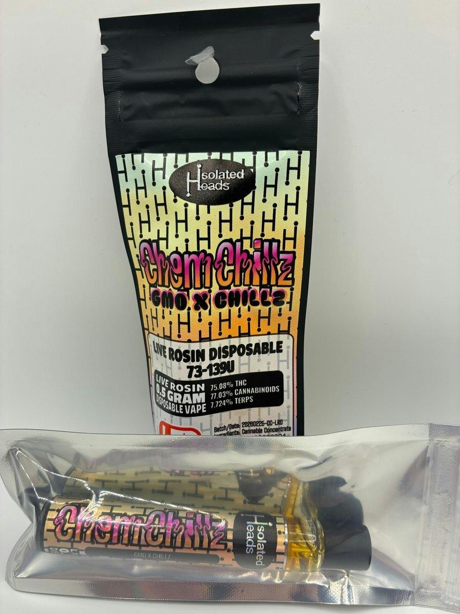 Isolated Heads | .5 Rosin Disposable | Chem Chillz