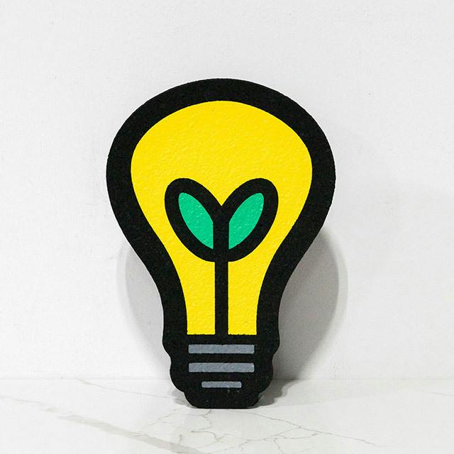 MOOD MATS - THE BRIGHT SPOT - LIGHTBULB LOGO