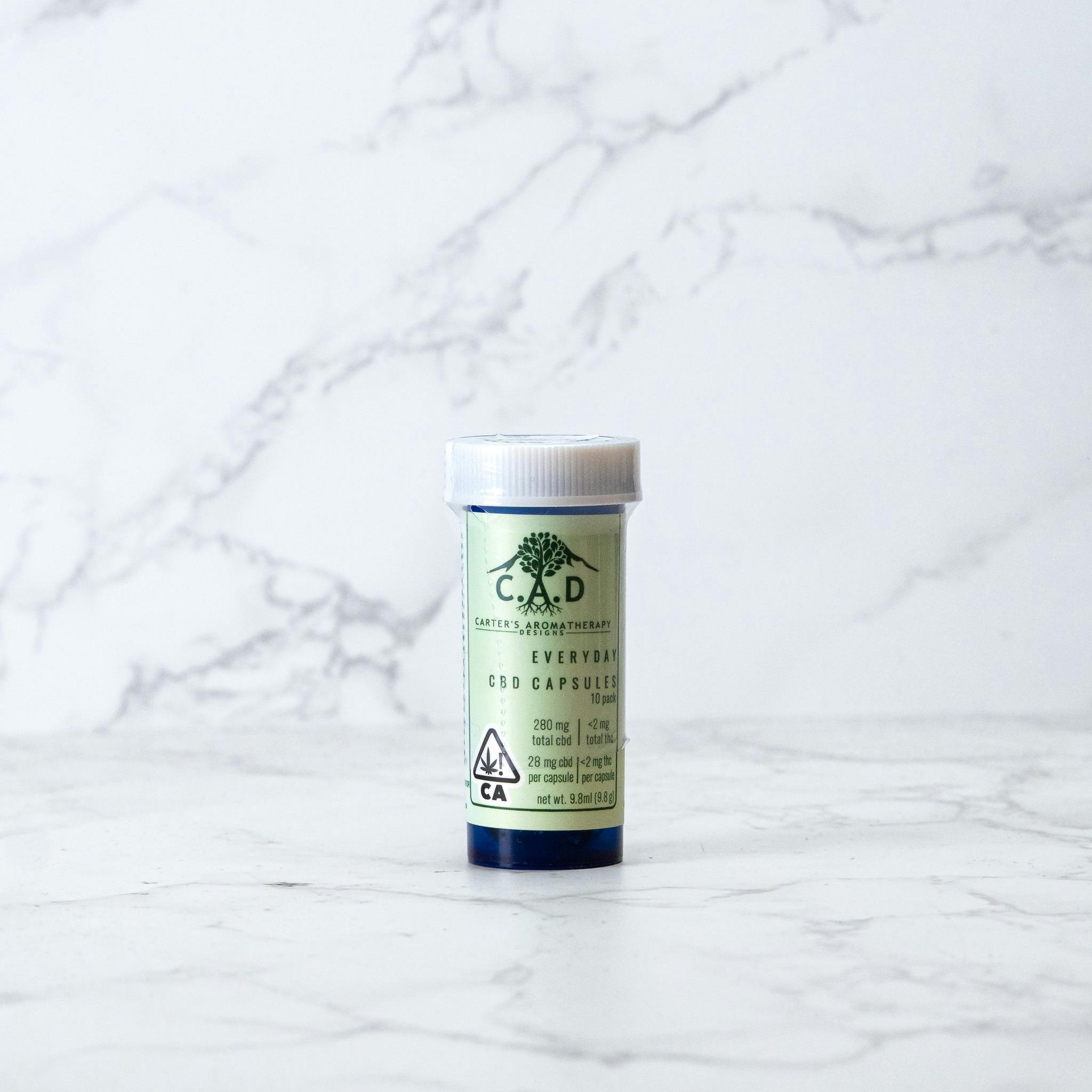 CAD - EVERYDAY CBD CAPSULES - PILL CAPSULES - (10PK) - [280MG]