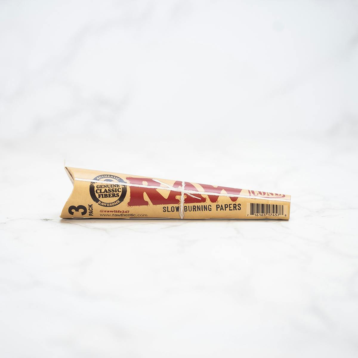 RAW - CLASSIC PREROLL CONE - (3PK) - [KING SIZE}