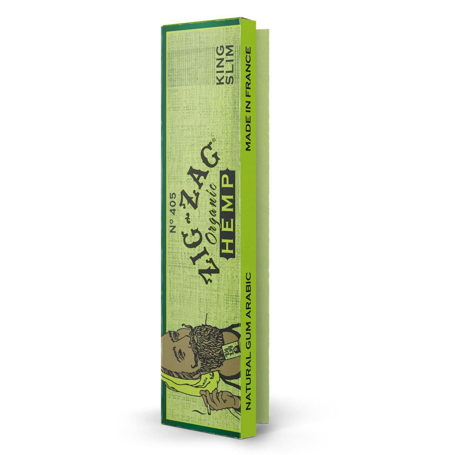 ZIG ZAG - KING SLIM ORGANIC HEMP - ROLLING PAPER - (32PK)