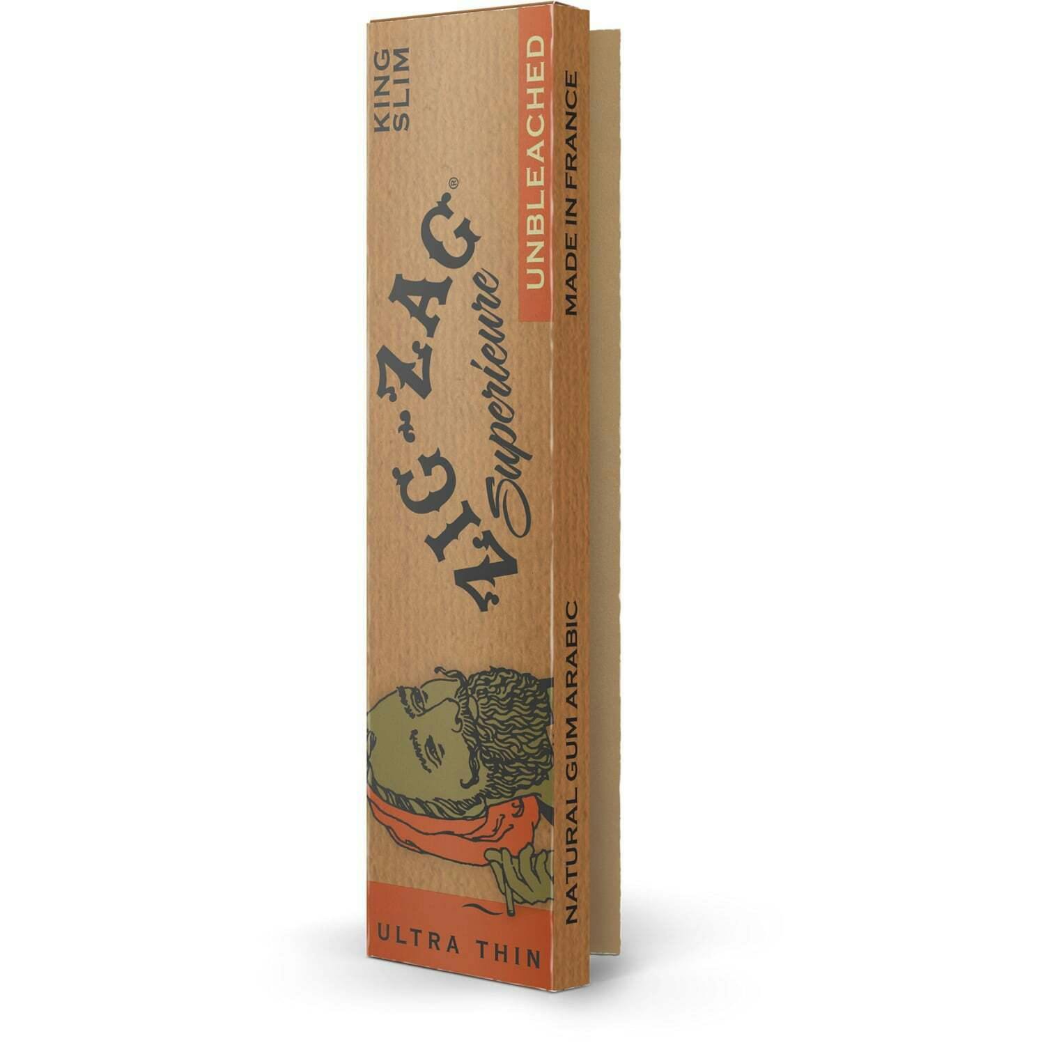 ZIG ZAG - KING SLIM UNBLEACHED - ROLLING PAPER - (32PK)