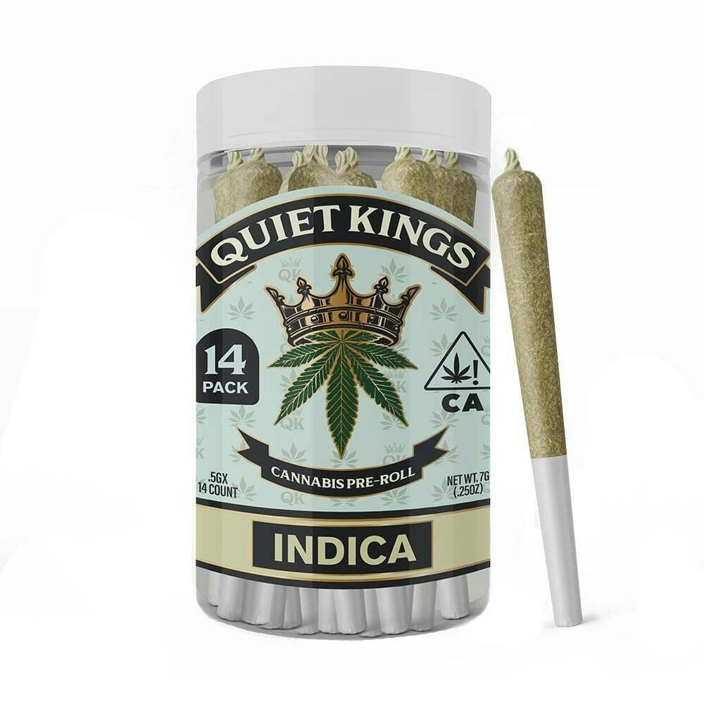 QUIET KINGS - KUSH MINTZ - PREROLL - HYBRID - (14PK) - [7G]