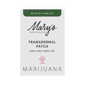 Transdermal Relief 1:1 Patch (10mg)