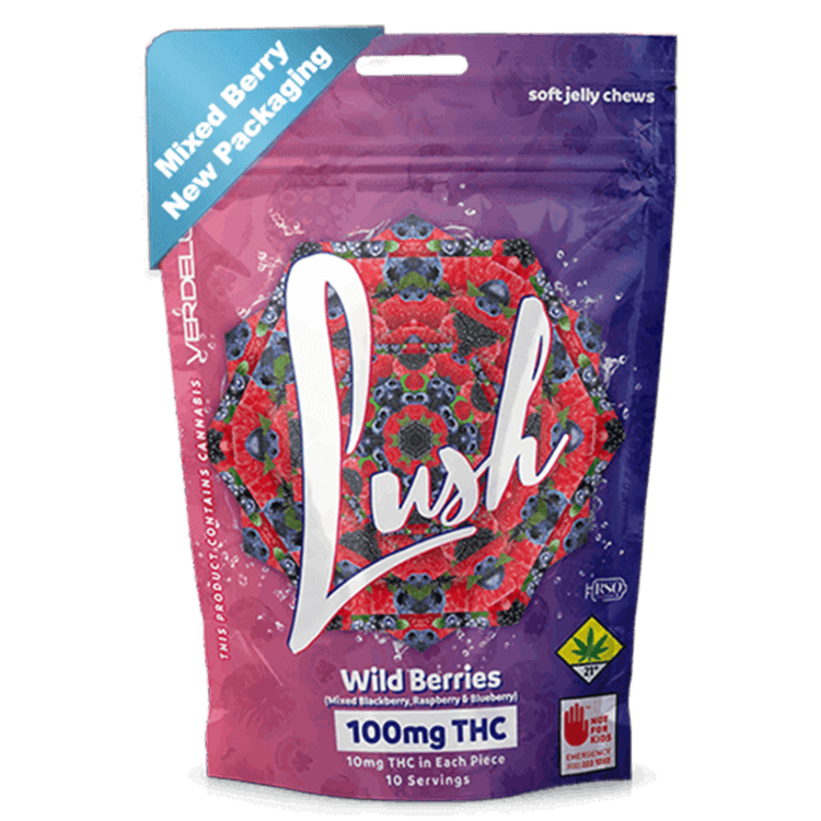 Lush Wild Berries Gummies 10pk Indica