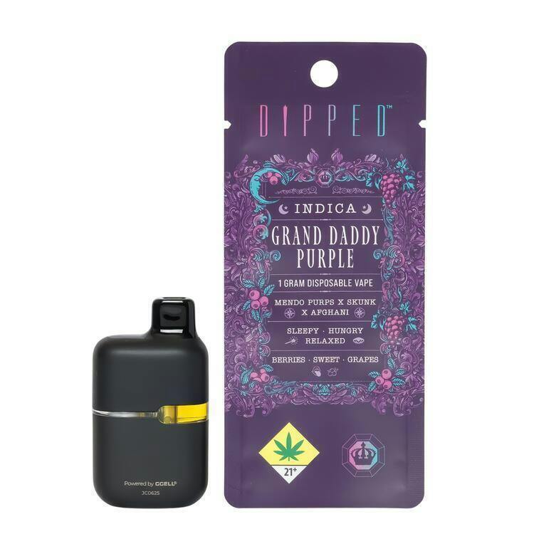 Dipped Disposable Grand Daddy Purple 1g Indica