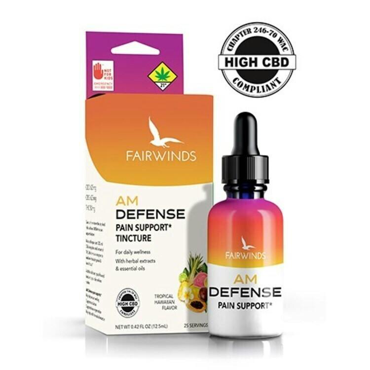 Fairwinds Tincture AM Defense 0.42oz 625mg CBD/625mg CBG/50mg THC